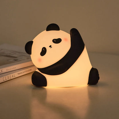 Panda LED Night Light – Touch Sensor Cartoon Lamp for Kids & Gifts**