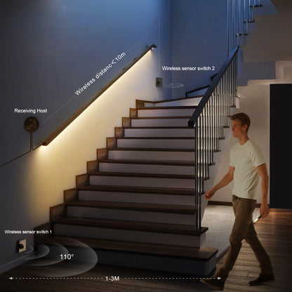 Motion Sensor Neon LED Strip – Wireless Smart Night & Stair Light AC110–220V**