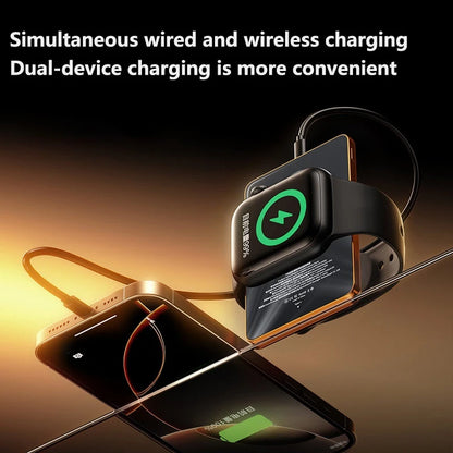 VIVO 10000mAh Slim Power Bank – 20W Magnetic Wireless Fast Charge for iPhone & Watch