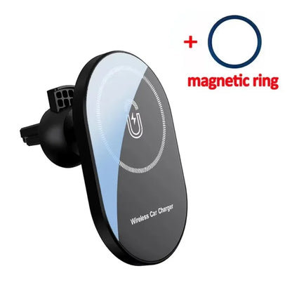 30W Magnetic Car Wireless Charger – Air Vent Holder for iPhone MagSafe