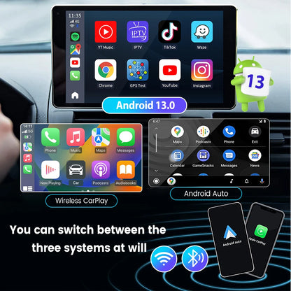 Android 13 CarlinKit Wireless CarPlay AI Box – 8-Core, 64/128GB for Netflix & YouTube