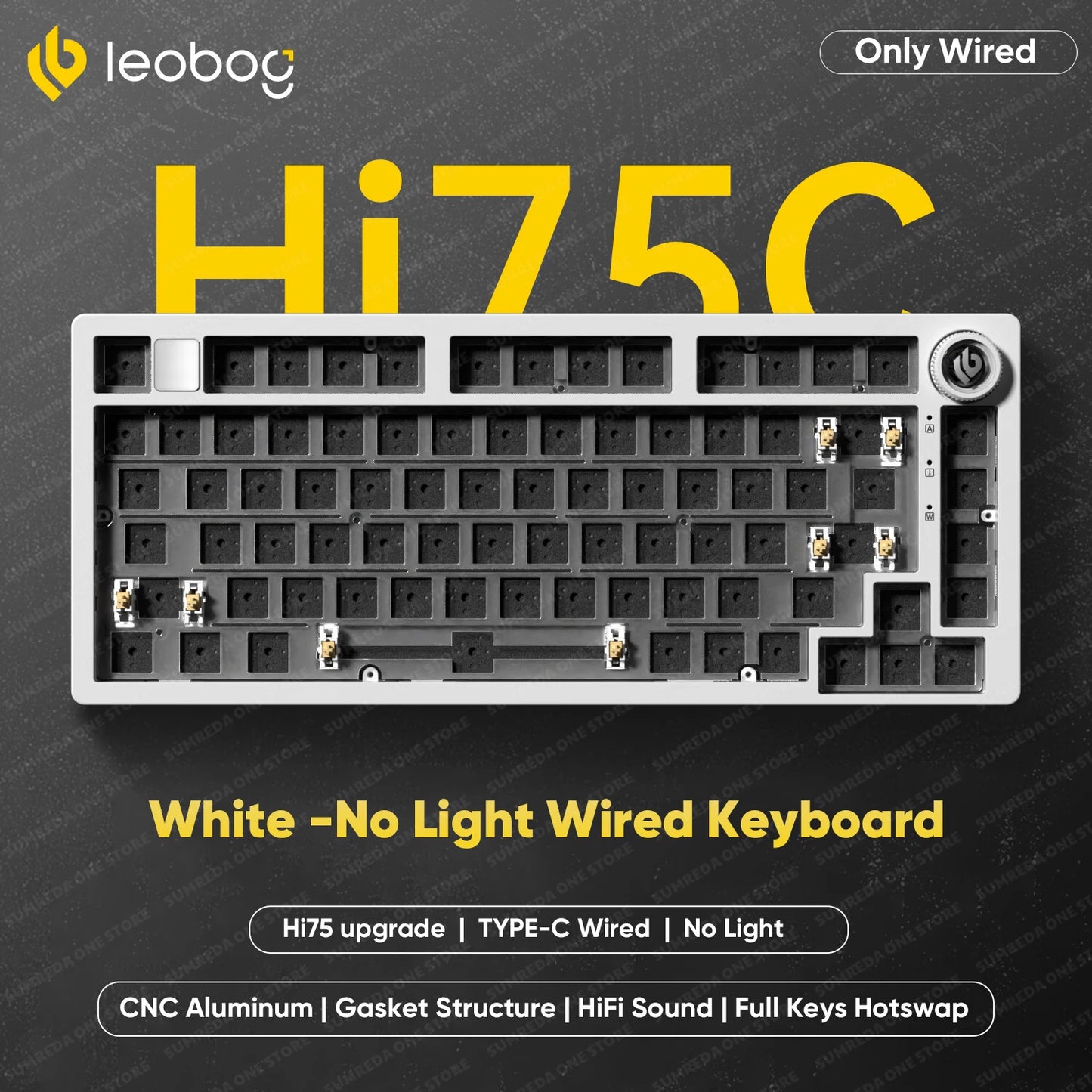 Leobog Hi75C Pro 75% Wireless Mechanical Keyboard – Aluminum RGB Hotswap