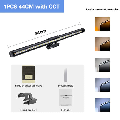 Wiscolor TUYA Monitor Light Bar – USB E-Reading Lamp with Remote